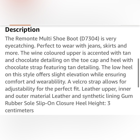 Remonte MaryJane Shoe -Genuine Leather-Wine-Black  Comfort Tech-Sz 39-8.5 -NEW☀️ - Picture 16 of 16